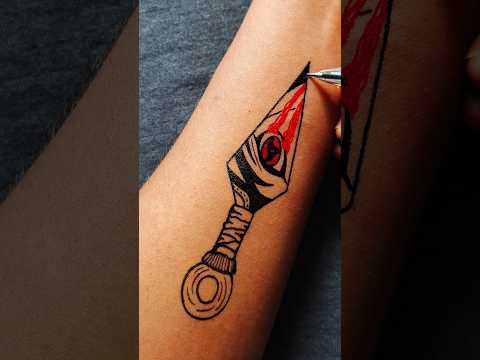 "Naruto Kunai Tattoo Design idea....#animetattoo #anime #naruto #animeart  #animeshorts #shorts