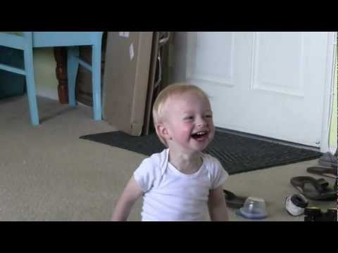 Baby Micah Laughing Hysterically Rolling Daddy