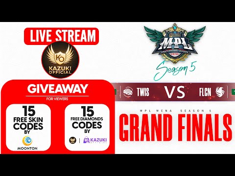 KAZUKI IS LIVE! | TWISTED MINDS VS TEAM FALCONS | MPL MENA GRAND FINALS | 30 GIVEAWAY CODES