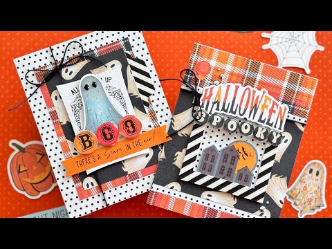 Two Halloween Cards | Patterned Paper Play | Photoplay Creepin' It Real Collection