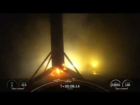 SpaceX Starlink 196 launch and Falcon 9 first stage landing, 15 October 2024