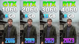 GTX 1060 vs RTX 2060 vs RTX 3060 vs RTX 4060 - Test in New Games 2024