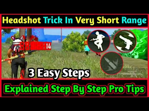 Extreme Close Range Headshot Trick | M1887 One Tap Headshot Trick Free Fire #shorts