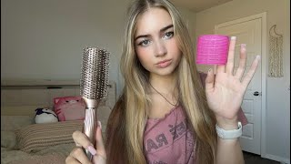 ASMR realistic haircut, curl and style✂️ (fast and aggressive)