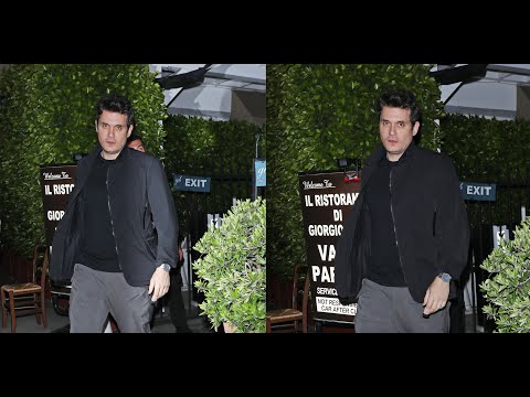 Singer-Songwriter John Mayer Steps Out For Dinner in Santa Monica!