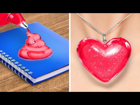 BACK TO SCHOOL HACKS 📚 DIY Magic with Epoxy Resin & 3D Pen! Rich vs. Broke Glow-Up by 123 GO!