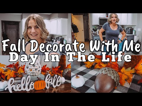 FALL DECORATE WITH ME 2024 | GRWM FOR FAMILY PHOTOS | MOM OF 4 DAY IN THE LIFE | MEGA MOM