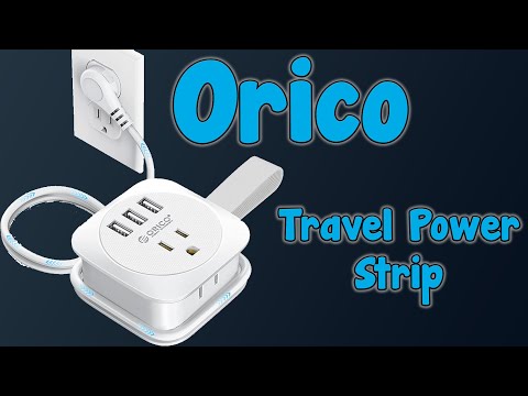 Ultra Thin Travel Power Strip with USB Ports - ORICO