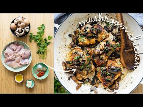 Mushroom Chicken | A quick and easy healthy dinner idea