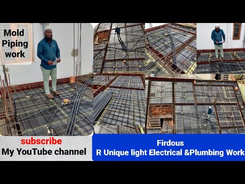 Ground floor electrical mold complete piping work it's a [R unique light Electrical work by Firdous]