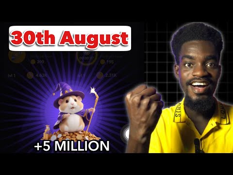 How To UNLOCK 30th August Hamster Daily Combo Cards Today  and CLAIM your 5MILLION HAMSTER COIN