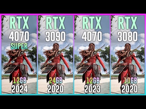 RTX 4070 SUPER vs RTX 3090 vs RTX 4070 vs RTX 3080 - Test in 20 Games