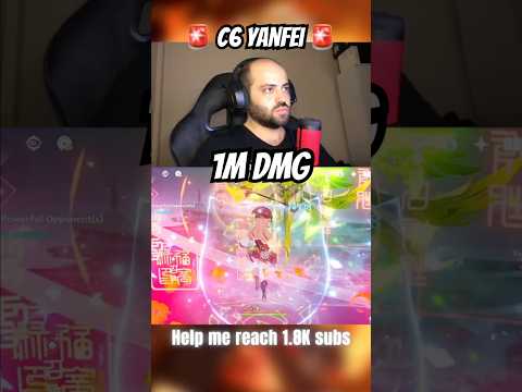 1 MILLION DMG YANFEI #shorts #gaming #genshinimpact