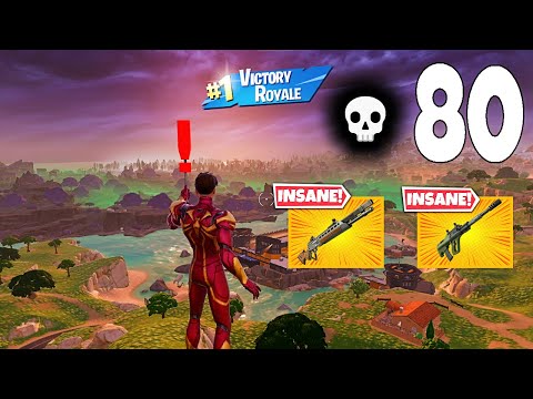 80 Elimination Solo Vs Squads "Zero Build" Gameplay Wins (Fortnite chapter 5)