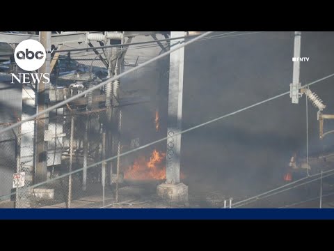 3-alarm fire near Bronx tracks suspends Amtrak from Penn Station to New Haven