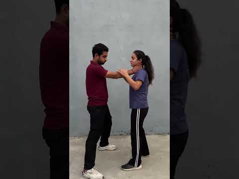 Self defense  for choke #youtube  #selfdenfense #kravmaga  #womendefense #selfdefensetechniques