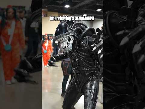 Interviewing a XENOMORPH COSPLAYER from the MOVIE ALIENS! #cosplayer #cosplay #aliens #xenomorph