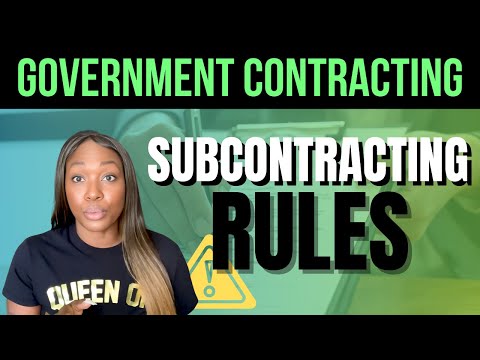 Not Knowing The Rules of Subcontracting Could End Everything!