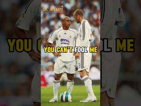 When Roberto Carlos stole Beckham's free kick 😁❤️ #shorts