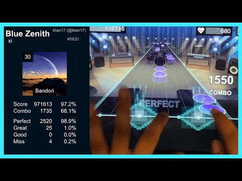 TRILL HELL || Blue Zenith Bestdori Custom Chart [LEVEL 30] 98.9% CLEAR [-4]