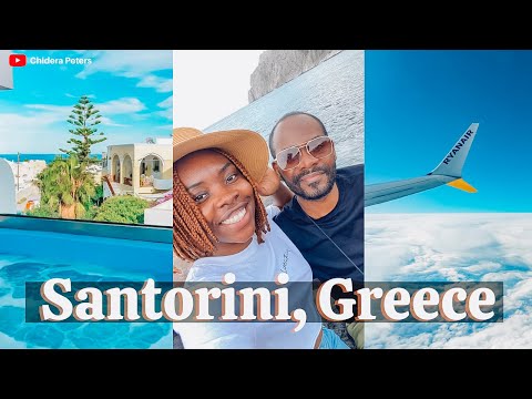 Travel With Us to Santorini Greece! Room Tour, Seafood Dinner, Grocery Shopping