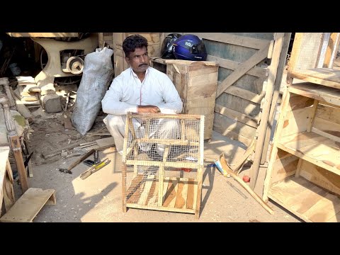 This Ingenious Man Crafts Beautiful Wooden bird Cage