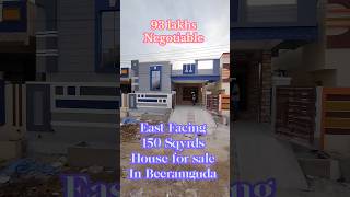 Independent East House for sale in Beeramguda Hyderabad || 150 Sqyrds Simplex House #viral #shorts