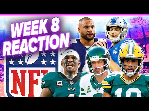 NFL Week 8 Reaction: Packers & Lions STAY HOT, Cowboys & Jets FALLING APART, Eagles are BACK | PFS