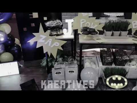 Batman Party Setup | Balloon Garland | Batman Decoration