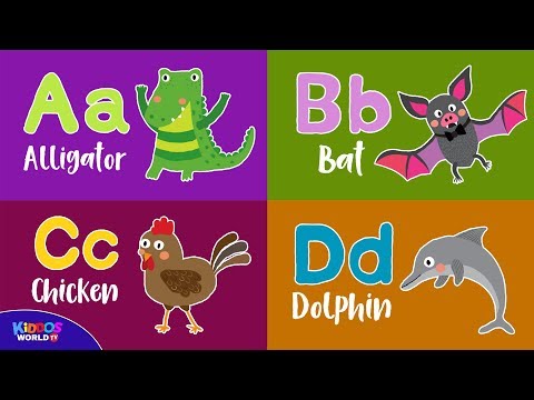 The Alphabet Animal Names From A-Z for Kids Learning