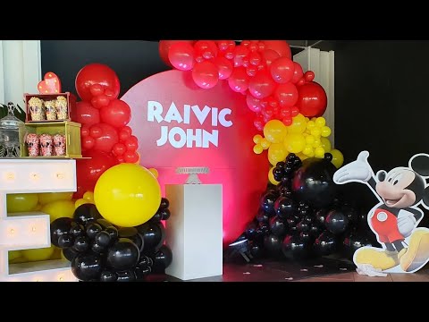 Mickey Mouse Decoration | Balloon Garland