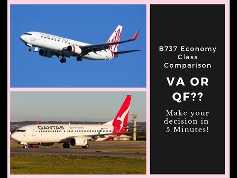 Boeing 737 Economy Class: Virgin Australia or Qantas? Make your decision in 5 minutes!