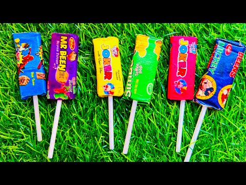 Some popular Candies in the World | New Milk Bottle | mini Cooking | Ice Cream Pop It | Asmr Coca