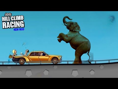 Hill Climb Racing New Mode : Elephant vs Luxury Car