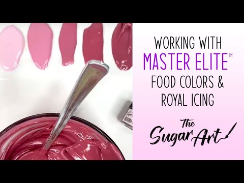 Working with Master Elite™ food colors and Royal Icing