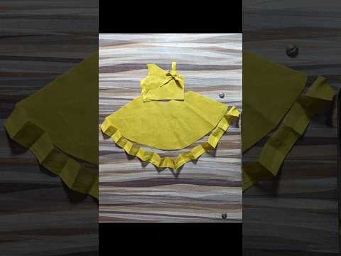 One Shoulder Frock Design #shorts #shortvideo #trending # fashion #stitching #youtubeshorts #sewing