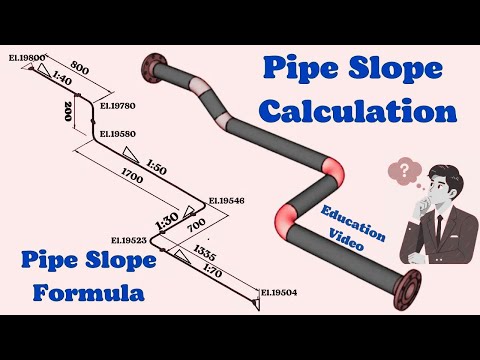 Pipe SLOPE Calculation Myth Busted!