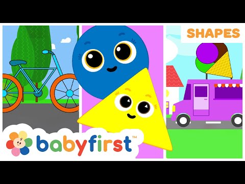 Shapes School | Educational videos for kids | Learning Shapes | Ice Cream & More | BabyFirst TV