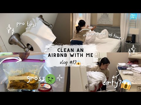 COME CLEAN AN AIRBNB WITH ME 😱💰