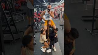 CARRYING 3 HUMAN AT GYM  💪🏽 @sharif_2is @Djavid @GogaTupuriya  #shorts #strongwoman #gym