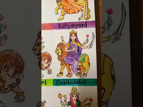 Navadurga 🕉️Jai Mata di/Status Art/#trending #durgapuja #maadurga #navratri #shorts #youtube