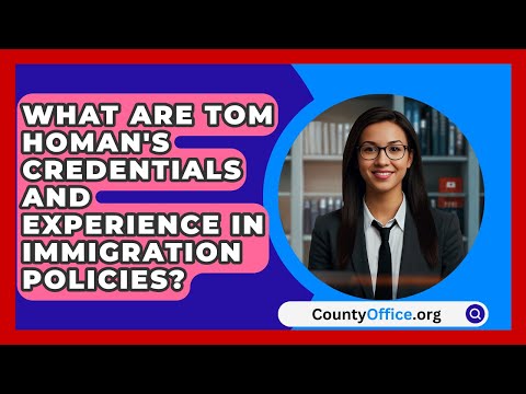 What Are Tom Homan's Credentials and Experience in Immigration Policies? | CountyOffice.org