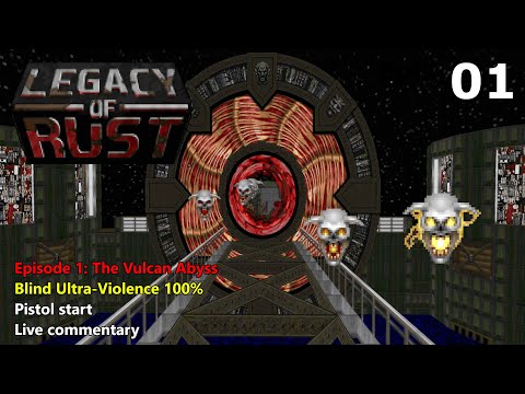 NEW EXPANSION - Doom II: Legacy of Rust - FULL Episode 1 Playthrough - Blind Ultra-Violence 100%