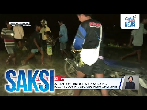 Pagkukumpuni sa San Jose Bridge na nasira ng Bagyong Ofel, tuloy-tuloy hanggang ngayong gabi | Saksi