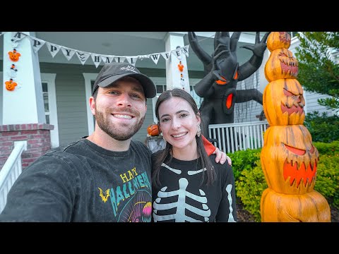 Scaring Trick Or Treaters with My Halloween Scare props! Halloween 2024