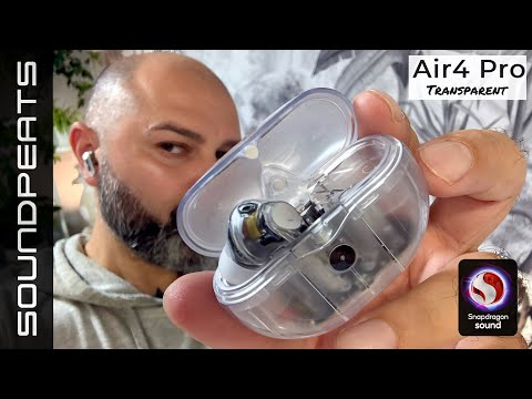 SoundPEATS Air4 Pro Transparent Edition - Earphone In-Ear aptX / Snapdragon Sound