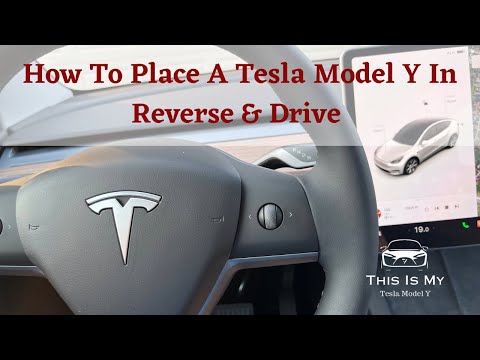 How To Put Your Tesla Model Y In Reverse, Drive and Park - Quick Tutorial