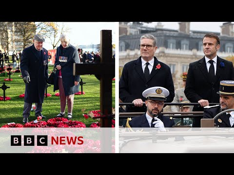 Armistice Day marked across UK and Europe | BBC News