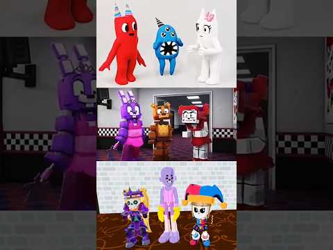 digital Circus Pomni Jax vs FNAF #shorts #trending #viral