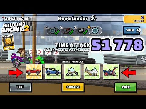 Hill Climb Racing 2 - 51778 points in HOVERLANDER Team Event | GamePlay